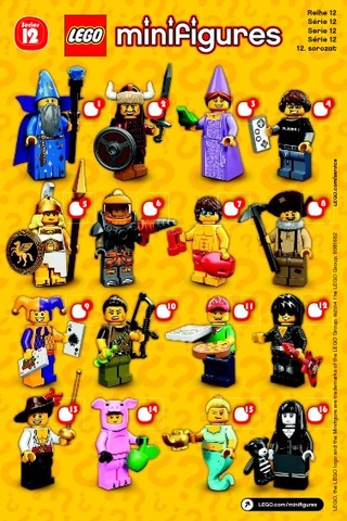 LEGO Minifigure Series 12 Introduced