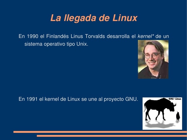 Hace su aparicion linux.