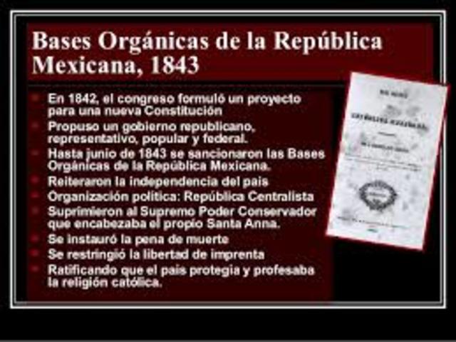 BASES ORGANICAS DE 1843