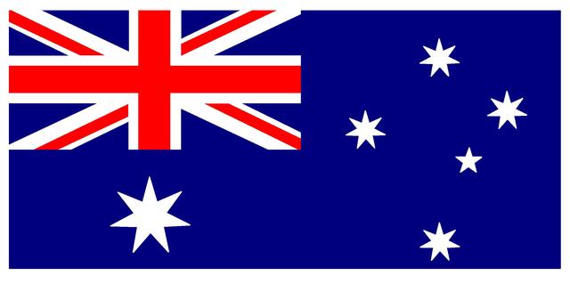 First time the Australian Flag was flown