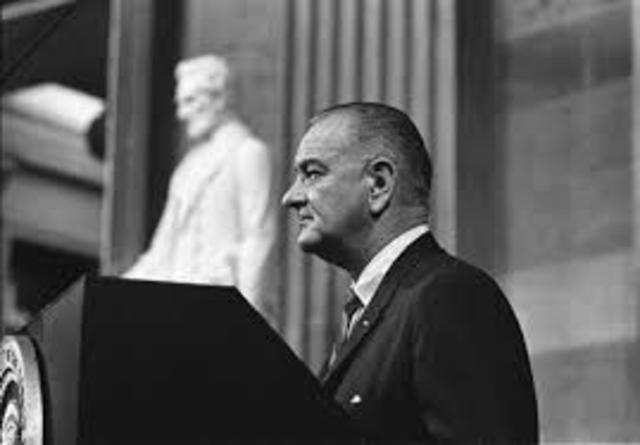LBJ gives his Speech to the Nation