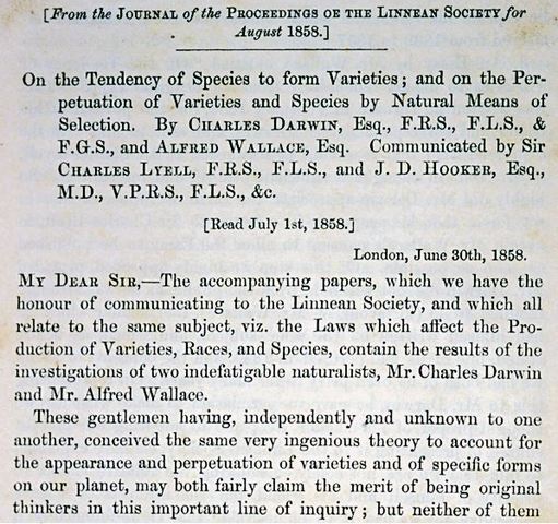 Natural Selection Joint Paper Presented