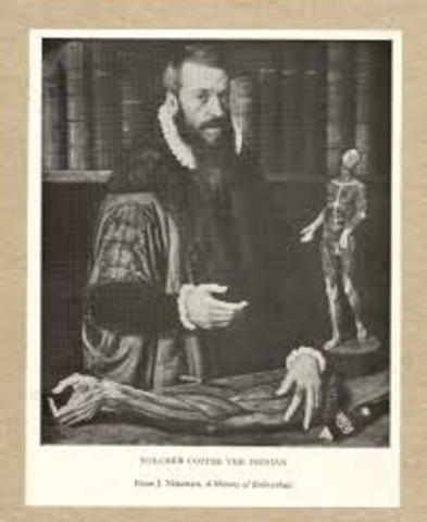 Volcher Coiter da a conocer sus investigaciones.