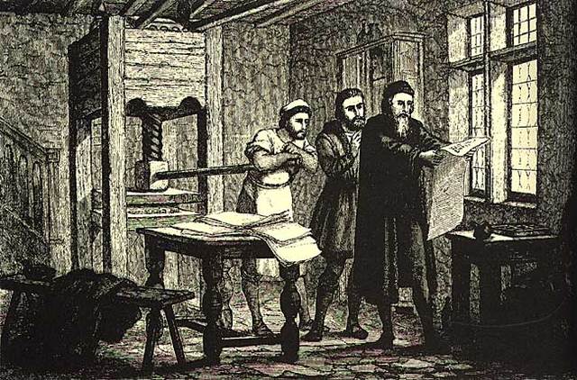 Imprenta por Gutenberg