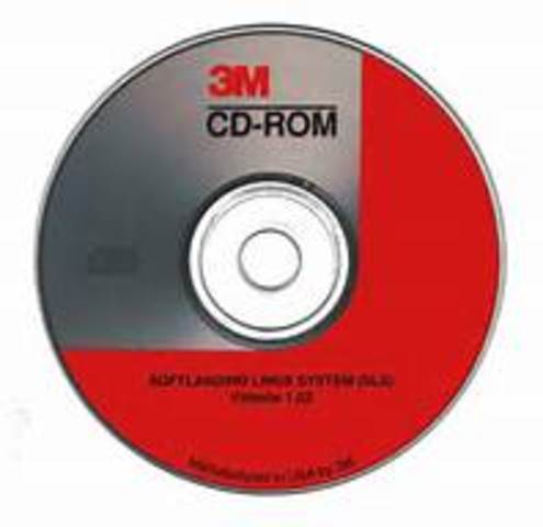 CD-ROM, Es un disco compacto (del inglés: Compact Disc - Read Only Memory). Se trata de un disco compacto (no flexible como los disquetes) óptico