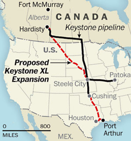*Against Keystone XL pipeline