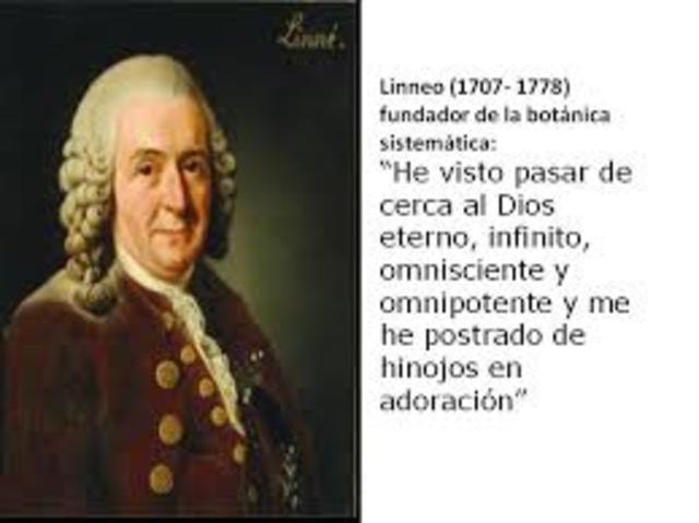 Carl Linnaueus, sento las bases de la taxonomia