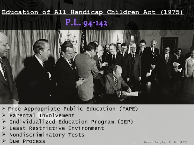 Education for All Handicapped Children Act (Public Law 94-142)
