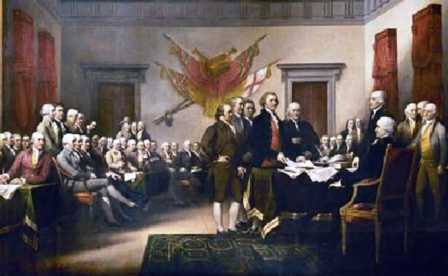 La déclaration d'indépendance du 4 juillet 1776