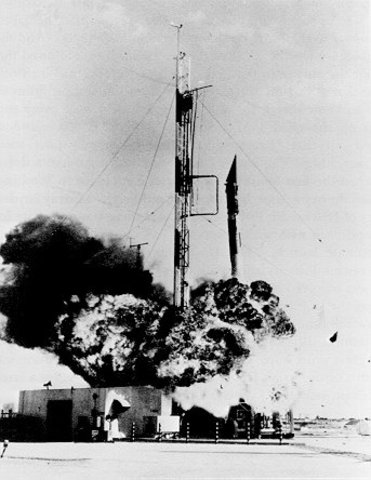 Vanguard TV-3 Satellite explodes
