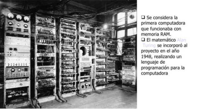 Creación del primer ordenador con memoria