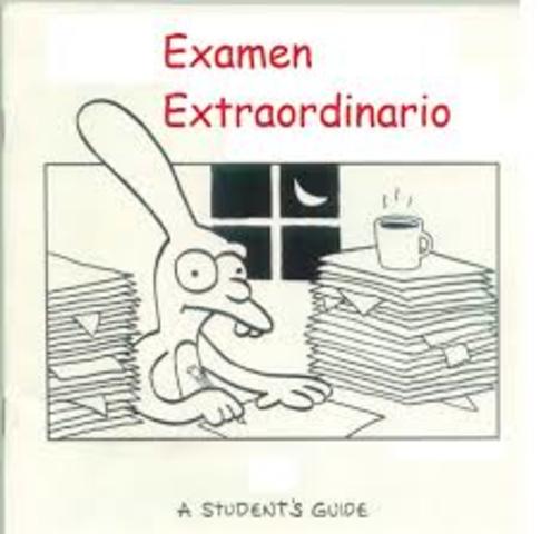 Examen extraordinario