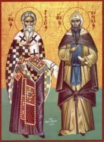 9ος μ.Χ. αιώνας: ΕΚΧΡΙΣΤΙΑΝΙΣΜΟΣ ΣΛΑΒΩΝ ΑΠΟ ΑΓ. ΜΕΘΟΔΙΟ ΚΑΙ ΚΥΡΙΛΛΟ: ΜΟΡΑΒΟΙ, ΒΟΥΛΓΑΡΟΙ, ΑΛΛΟΙ ΣΛΑΒΟΙ