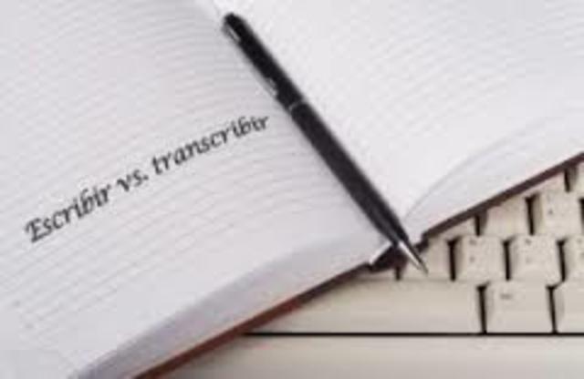 Transcripción oral.