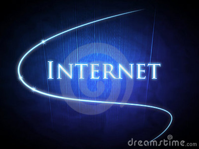 The word "Internet" first used