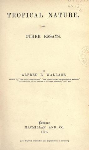Published Tropical Nature and Other Essays