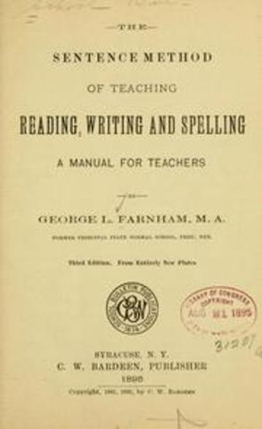Sentences Taught as a whole-George Farnham