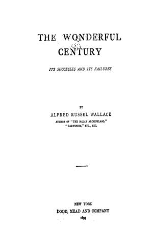Published The Wonderful Century - Its Successes and Failures