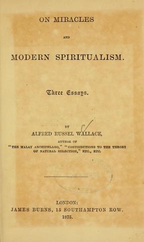 Published On Miracles and Modern Spiritualism
