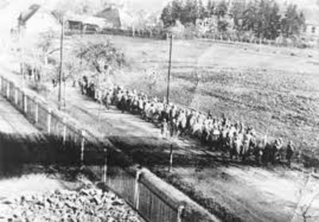 Death March of almost 50,000 prisoners from the Stutthof camp system in northern Poland