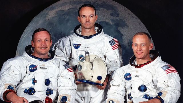 Tres primero hombres en la luna, Armstrong, Aldrin, collins