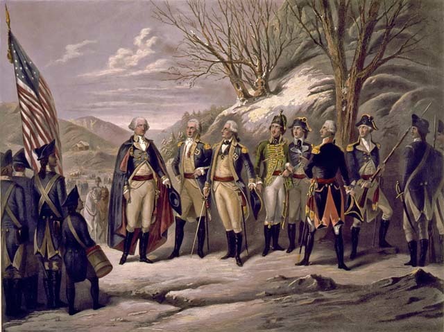 Friedrich von Steuben and Marquis de Lafayette