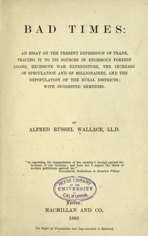 Published Bad Times &  How to Cause Wealth to be More Equally Distributed