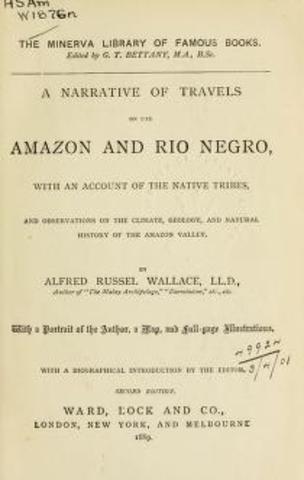 Published: 	A Narrative Of Travels On The Amazon And Rio Negro: With An Account Of The Native Tribes, And Observations On The Climate, Geology And Natural History Of The Amazon Valley