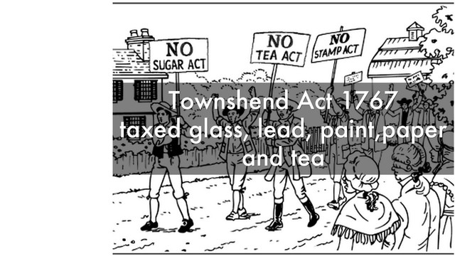 Townshend Acts & Colonial Response