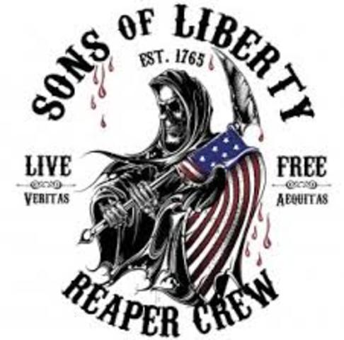 Sons of Liberty is formed and Samuel Adams