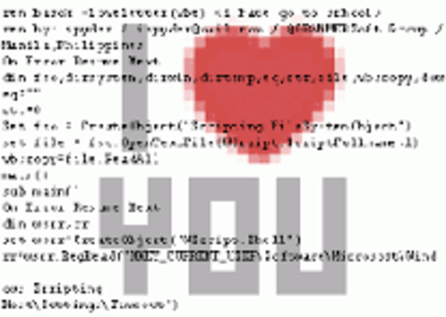 Aparece el virus masivo ''I love you''