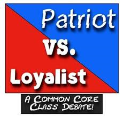 Loyalists and Patriots