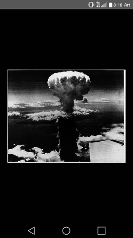Dropping of atomic bomb