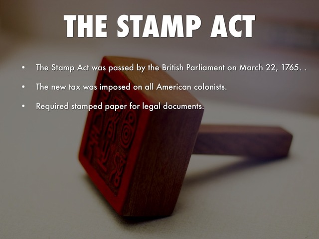 The Stamp Act