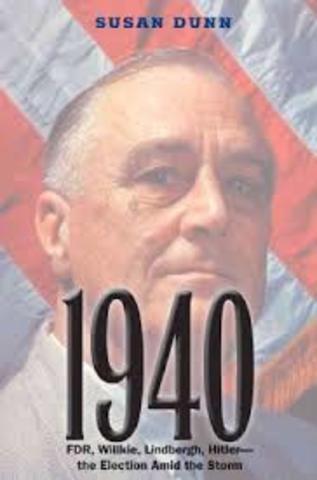 Roosevelt re-elected as U.S. president.