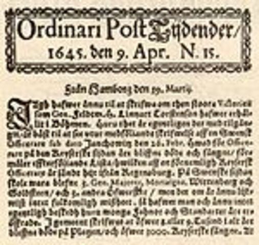 First newspapers in Europe