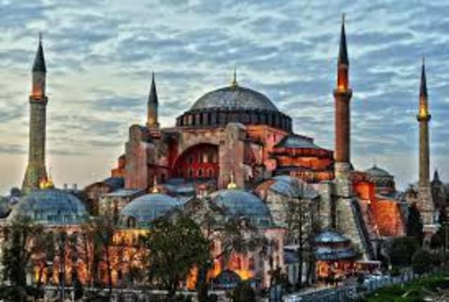 Hagia Sophia was built