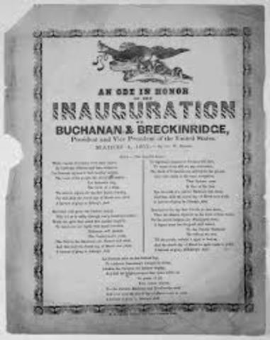 james buchanan inauguration