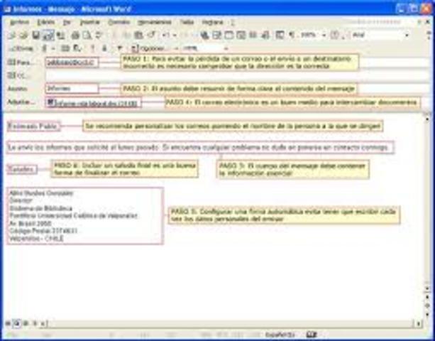 Se envía el primer mensaje de email