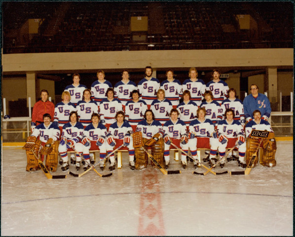 U.S. National Hocket Team Beats the Soviet Union