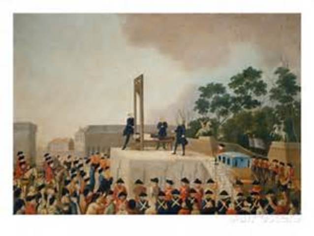 King Louis XVI executed