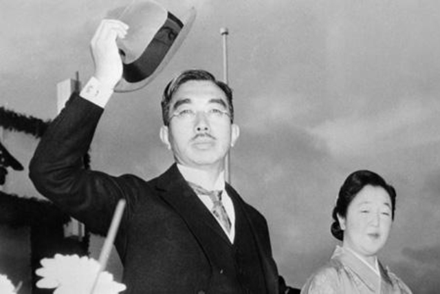 Emperor Hirohito surrenders over radio