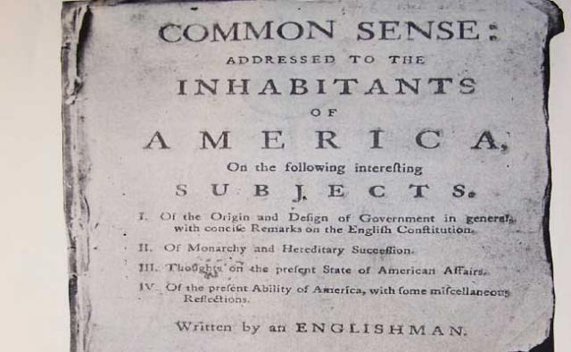 Publication of Common Sense