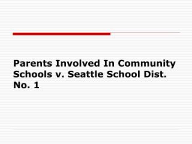 Parents Involved in Community Schools v. Seattle School District