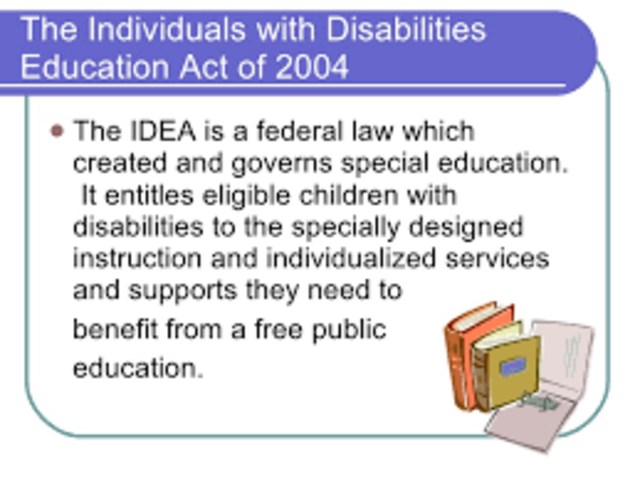 H.R. 1350, The Individuals with Disabilities Improvement Act (IDEA 2004),