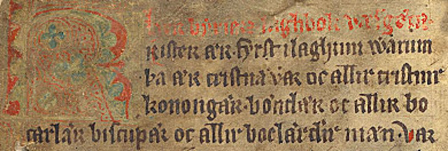 Första svenska skriften (Rikssvenskan)