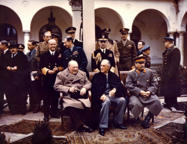 Yalta Conference Roosevelt, Churchill, Stalin met to plan for postwar peace