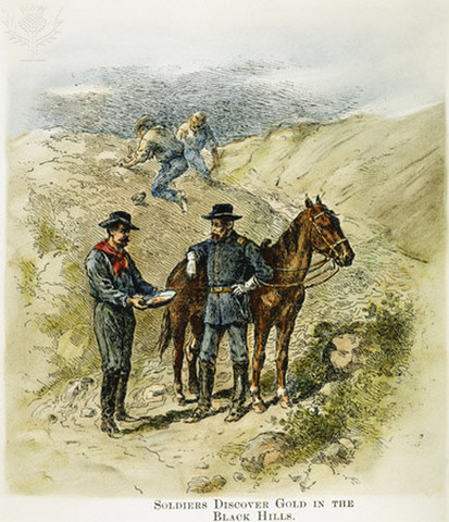 George Custer and a military find gold