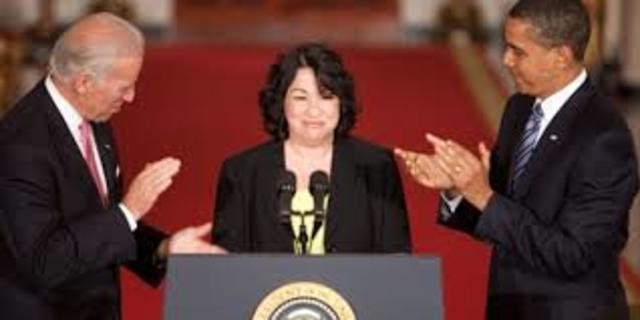 Sonia Sotomayor appointed to the Supreme Court