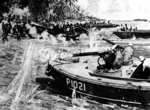First Allied Offensive battle at Guadalcanal